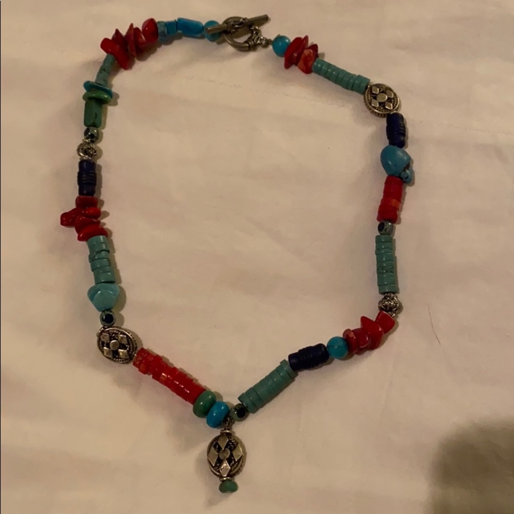 New Mexico Beaded/Rock Necklace